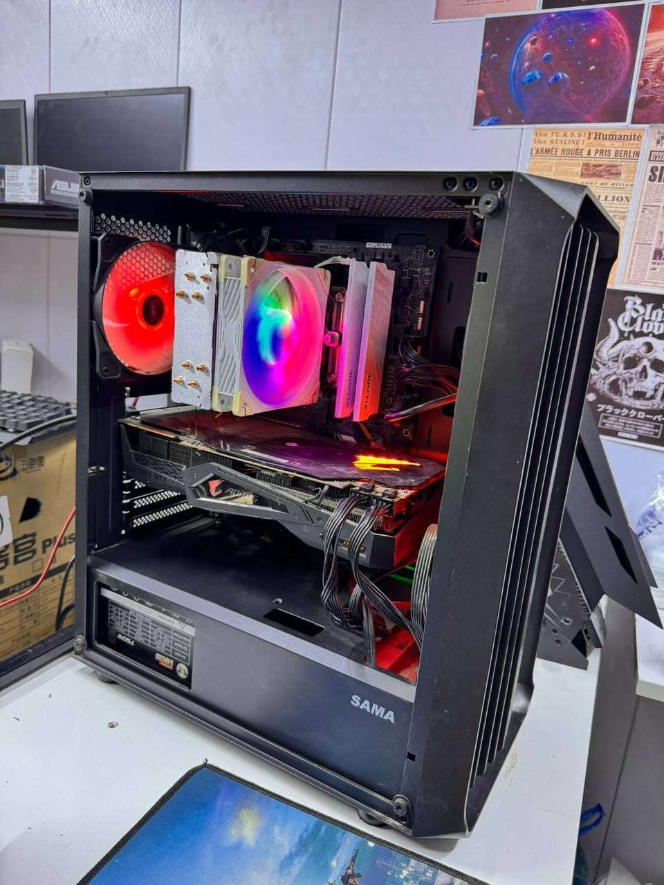 السلام عليكم ❤️

تجمعية مرتبة كل القطع براندات قوية : 

CPU : I7 9700KF 5.0GHZ
 
Cooler Mass 120ML RGB

M.B : Z370 ASUS TUF GAMING

RAM 16GB DDR4 (8×2) Kllisre

GPU : RTX 2080 TI Aorus 11GB RGB

Storage : SSD128-HDD 1TB

PSU 750W Mass 80% Plus Bronze 

CASE Sama + 4FAN RGB

قطعة حلوة مرتبة ومفحوصة نظافتها حلوة والسعر مميز

السعر 700 ألف فقط ❤️

ضمان شهر كامل 💯

للحجز مراسلة الصفحة فقط 

متوفر توصيل لجميع المحافظات


**إذا كنت صاحب هذا الإعلان وتريد حذفه لأي سبب، رجاءا أرسل رسالة إلى الدعم الفني**