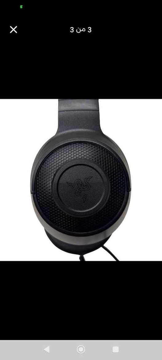هذه سماعة الألعاب Razer Kraken X Essential. 
نوع الاتصال: سلكي عبر منفذ 3.5 مم.
الصوت: صوت محيطي افتراضي 7.1 لتجربة غامرة.
الميكروفون: ميكروفون قلبي قابل للانحناء لتقليل ضوضاء الخلفية.
الراحة: تصميم خفيف الوزن (230 جرامًا) مع وسائد أذن من الفوم الميموري فوم.
التوافق: تعمل مع أجهزة الكمبيوتر (PC)، وMac، وPlayStation، وSwitch، وXbox، والهواتف الذكية. بغداد, العراق


**إذا كنت صاحب هذا الإعلان وتريد حذفه لأي سبب، رجاءا أرسل رسالة إلى الدعم الفني**