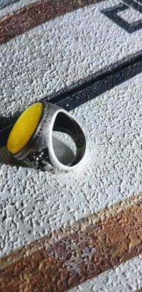 خاتم قديم • فضة 925 • حجر مو معلوم