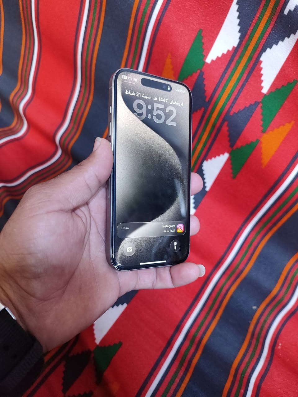 سلام عليكم ايفون ١٥ برو شرق اوسط كل غراضه متوفره جهاز نضيف حيل بطاريه ٨٧ ذاكره 256
مكفووول من كلشي للبيع ب٨٢٥
***********
