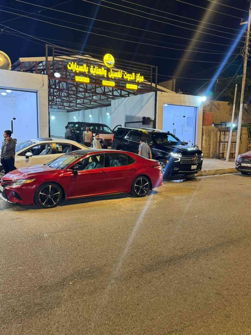 غسل السيارات الكبيره (٧٠٠٠) داخل وخارج
والسيارات الصغيره (٥٠٠٠) داخل وخارج 
العنوان شارع الجيش الشعبي  مركز ألحوت لغسيل السيارات 
مقابيل زيوت الكوثر 
للستفسار (***********)

