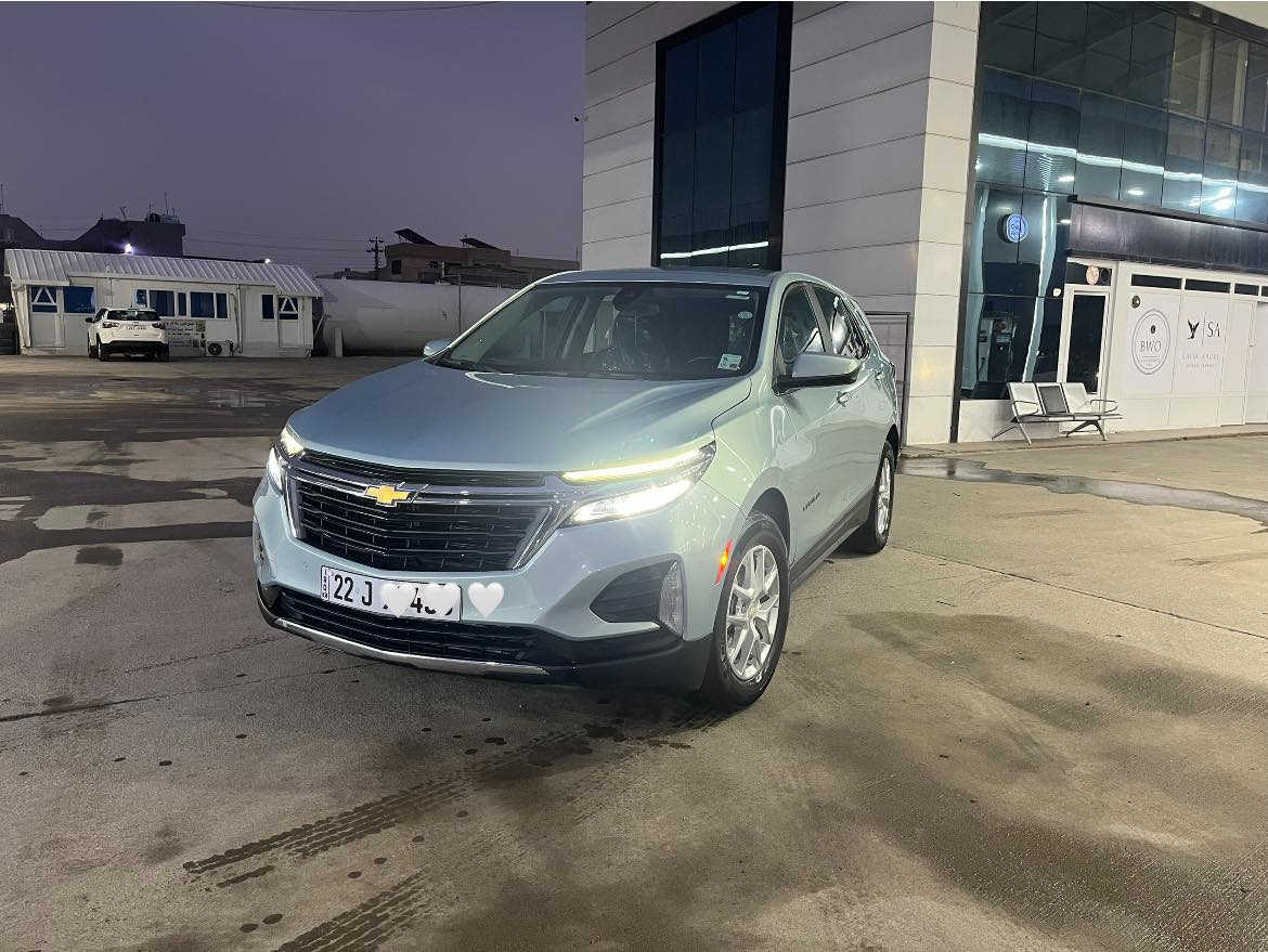 شوفرليت اكوينوكس lt 2022
رادار امامي 
محافظة على المسار
كامرة خلفية
تدفئة كشنات امامي
ايرباك  امامي وجانبي
محرك 1.5 turbo 
الضرر بسيط جدا في باب الصندوق 
الايرباك سليم دواخل سليمة
رقم اربيل باسمي تتحول  باسم المشتري
تواصل مع الرقم ***********
