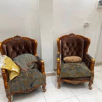 🏡 للبيع طقم دمياطي مصري فاخر  يتكون من:  * 3 قنفات  *2 كرسيين  ✅ خشب د...