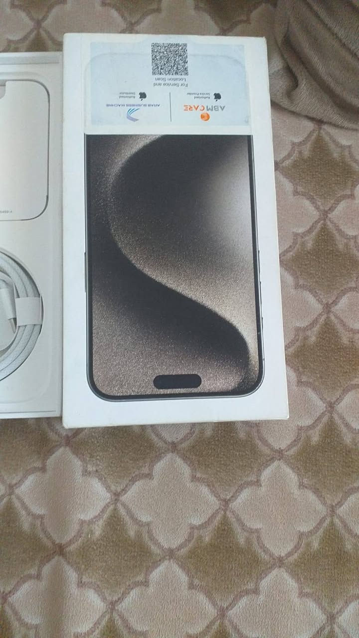 سلام عليكم
ايفون 15 برو ماكس نضافه فوول ذاكرا 256

بطاريه 88 لا داخل تصليح ولا مبدل شي ستفسار

*********** سعر مليون 100 مجال بسيط
