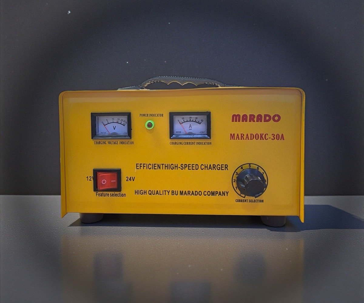 لا تشيل هم باتري السيارة أو المولدة بعد اليوم!
شاحنة MARADO القوية (30 أمبير) وصلت:
تشحن باتريات 12 فولت و 24 فولت.
٧ نظام شحن سريع وآمن.
٧ شاشة لمراقبة مستوى الشحن.
٧ جودة عالية ومقاومة للظروف الصعبة.
السعر: 35 ألف دينار فقط (والتوصيل مجاني لكل المحافظات)
للحجز: أرسل اسمك، رقمك، وعنوانك برسالة خاصة.