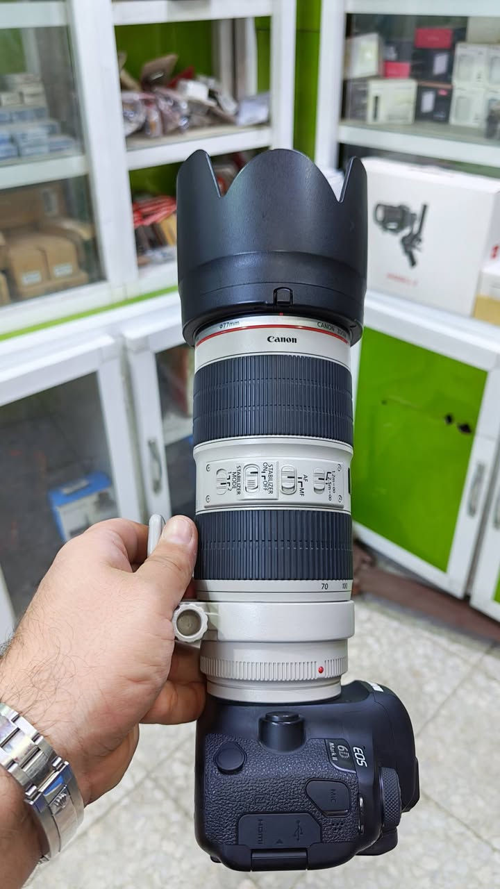 كانون 6Dmark 2 سعر بدي مليون و100
عدسه 70.200 اصدار ثاني دبل استبلايزر
سعره عدسه مليون و300 الف 
نضافه 100٪كامل ملحقات اصليه حزام شاحنه بطاريه
كامل ملحقات كارتون مكاني بابل 
***********
