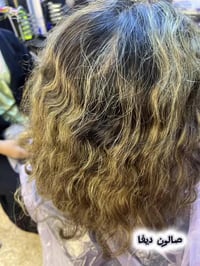 صبغ قاعدة وخصل • جلسة علاج • حله