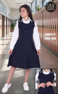 صدرية بناتي • لون نيلي • مقاس ابتدائي