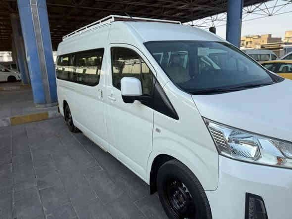 سلام عليكم للبيع هايسة ام البوز بانزين موديل 2022 رقم اربيل سياره ربع فول كير أوته ماتيك  15 نفر السياره دوشمة عام كفالة تحويل مباشر مكان بغداد رقم صاحب السياره ***********مكلف بل نشر
