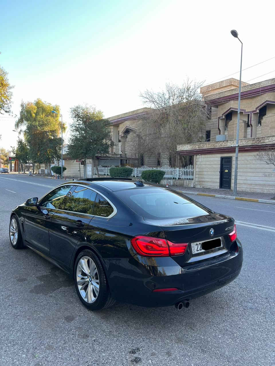 BMW 430i 2018
فول مواصفات سيارة 
ضرر سيارة نص جاملغ خلفي صبغ 
صندوق مبدل بيلاد بدون ارباك
سيارة جديد مابي نقص 
كير محرك بشرط
مكان اربيل 
سعر ١٧٨ ورقة مجال بسيط 
رقم الهاتف ***********
واتساب موجود
