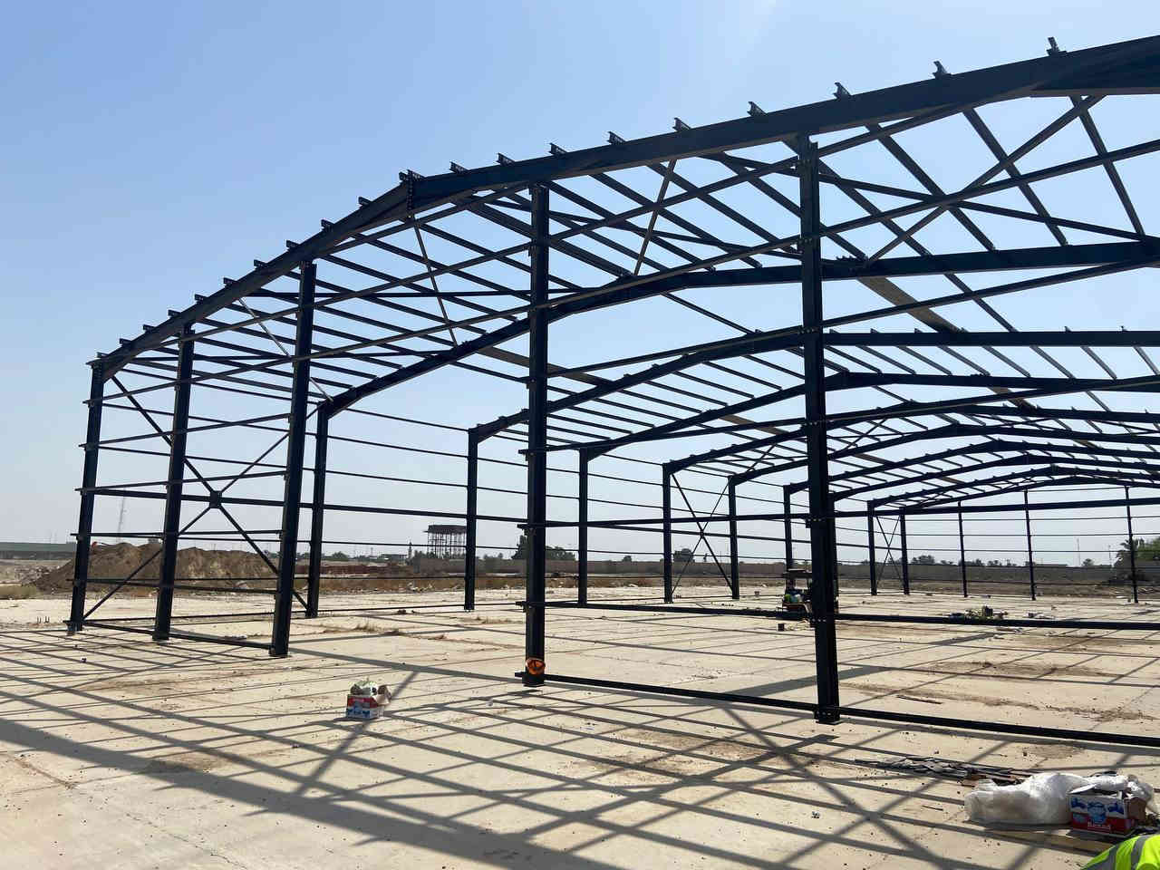 هياكل حديدية للاتصال :***********
(مخازن تبريد ،جملونات كرفانات ،كافه الهياكل)
