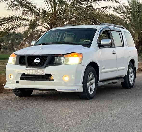 سلام عليكم نيسان ارمادا ٢٠٠٨ رقم بغداد انكليزي باسمي سنويه ٢٠٣٠ السياره جاهزه من كلشي نقصها تبريد فقط كهربائيات خير من الله صدر ٧٠٪؜ تخم تاير جديد بيها ٣ قطع صبغ   
العنوان بغداد 
***********
السعر ١٠٥وبيها مجال
