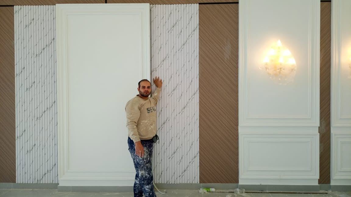 السلام عليكم خلفه صبغ وديكور  مصري لتصليح وترميم البيوت اسعار مناسبه و تركيب بدل الرخام والشيبورد وبديل الحجر ورق الحائط وجميع انواع الديكور
جبسن مبورد وبوردكس 
***********
