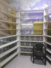 رفوف محل • ٢٦٠×١٢٠ • خشب صاج بلايود