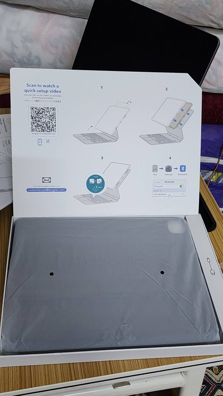 كيبورد لون اسود جديد لوك ما مفتوح من براند ESR المعتمدة من وكلاء وشركة Apple للايباد برو 13 بوصة M4 و M5 يجي قطعتين كيبورد + كفر للظهر مغناطيس قوي من كل الجهات
سعره 95 الف مع التوصيل محافظات علما ان الجديد في وكالة iCenter  ب 130 الف  
رقمي *********** بيه واتساب
