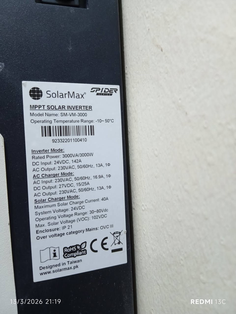 السلام عليكم.
اخوان انفيرتر 3 كيلوات نوع solar max للبيع . مستخدم مداخل تصليح .
السعر 250 الف .
وشكرا لكم.


**إذا كنت صاحب هذا الإعلان وتريد حذفه لأي سبب، رجاءا أرسل رسالة إلى الدعم الفني**