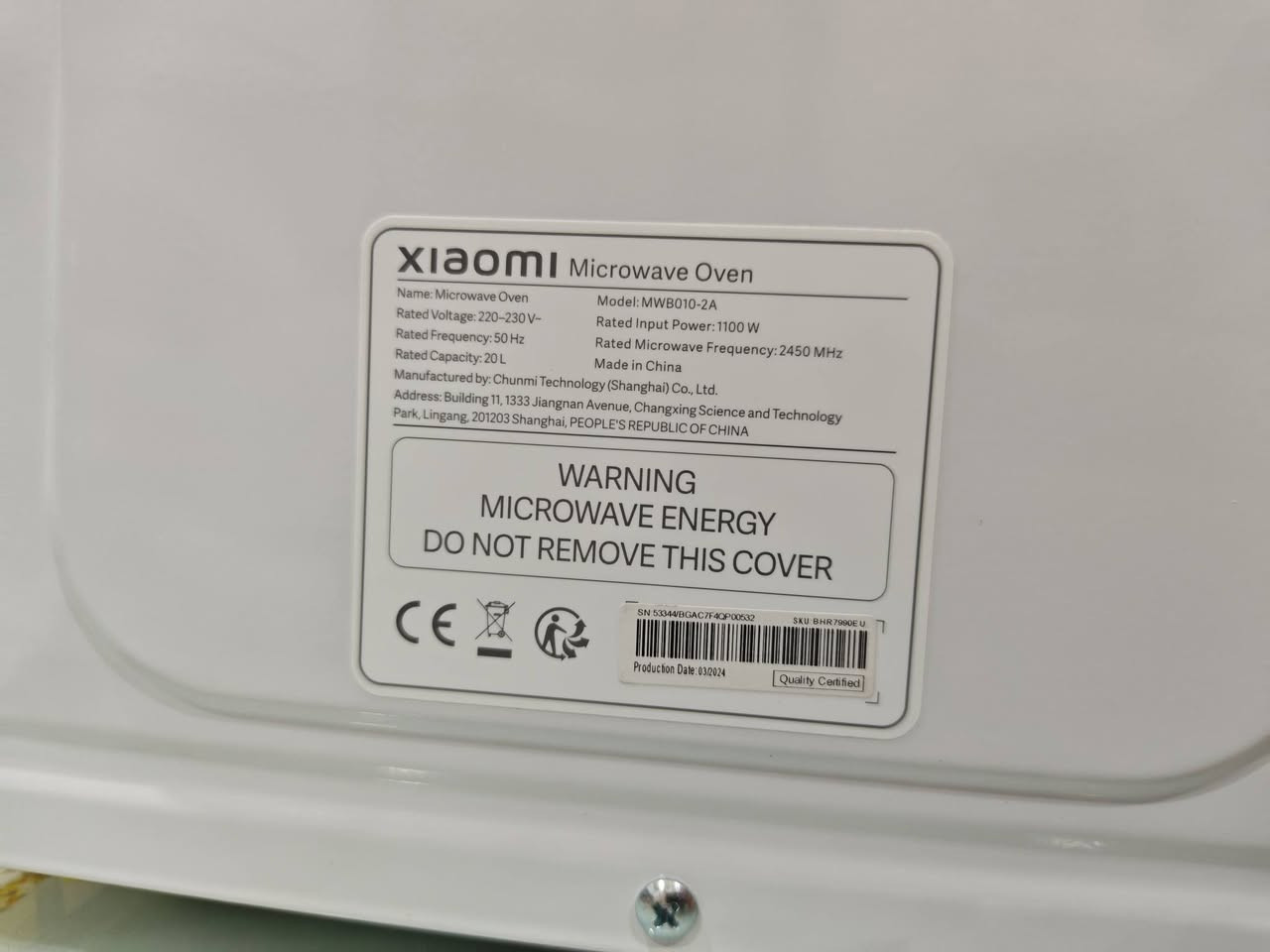ئامێرێکی خواردن گەرم کردنەوە
Xiaomi Microwave
قەبارەی L20
700W کارەبا کەم بەکار دەهێنێت
زۆر تازەیە یەک مانگ ئیشی کردووە

بۆ فرۆشتن 45،000 تەنها بۆ هەولێر گەیاندنی نییە


**إذا كنت صاحب هذا الإعلان وتريد حذفه لأي سبب، رجاءا أرسل رسالة إلى الدعم الفني**