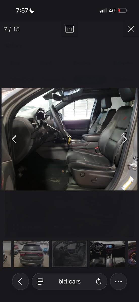 السلام عليكم
DODGE DURANGO GT PLUS 2024
المسافه المقطوعه 10062mi

السياره فول مواصفات للأخير موصفات الدورنكو معروفه

حادث السياره موجود بالصور

السياره بدون اي ايرباك كلها سليمه 

السياره راح تنزل بالأمارات بعد 30- 40يوم 

سعر السياره مطروحه بالامارات 24000$

للأستفسار عن السياره واتساب او اتصال

***********

📍العنوان  بغداد حي الجامعه
