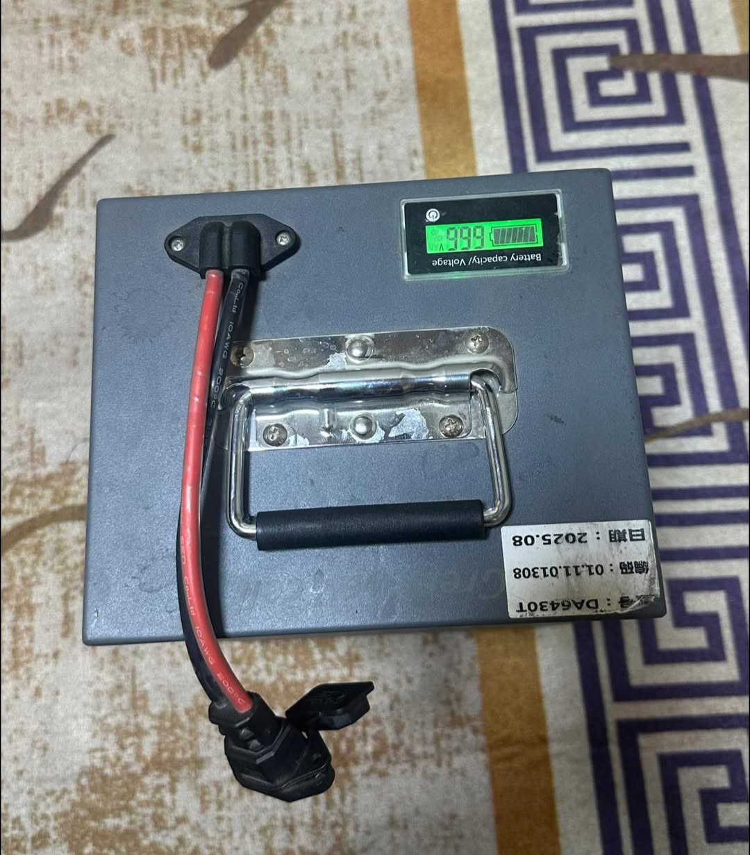 السلام عليكم
بطارية ليثيوم فوسفات الحديد افضل انواع البطاريات
الحجم 
30 امبير
62 فولت او 72 مامتاكد 
مكاني بغداد 
نظيفة جداً بس باكو الدراجة وبقت بس البطارية 
مطبب البطارية اشحنها فولت شحن طلعت مالكيت الدراجه 
هههههه


**إذا كنت صاحب هذا الإعلان وتريد حذفه لأي سبب، رجاءا أرسل رسالة إلى الدعم الفني**