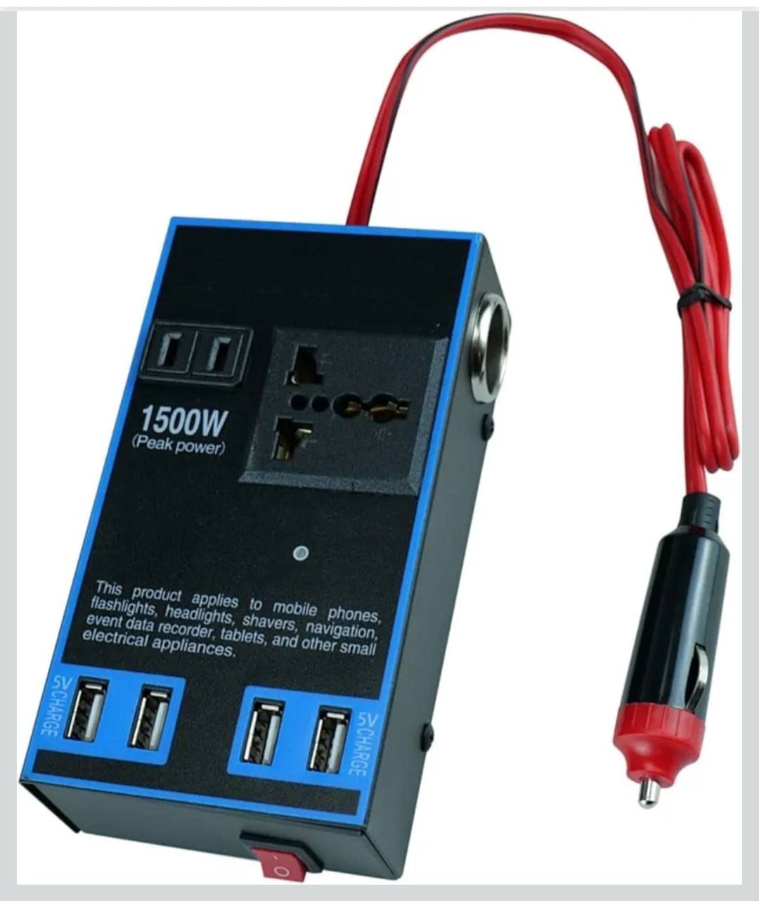 عاكسة سيارة على الجداحة 1500 واط
منفذ 220 فولت وشاحن ومكان جداحة

موجود توصيل لجميع المحافظات


**إذا كنت صاحب هذا الإعلان وتريد حذفه لأي سبب، رجاءا أرسل رسالة إلى الدعم الفني**