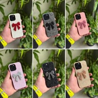 درع ايفون نسائي ستراس مع فيونكه 🎀 شكل لطيف 🎗️🎗️  17 PROMAX 16 PROMAX 1...