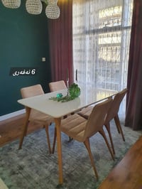 طاولة طعام ستة نفر • طاولة طعام 6 اشخاص • طقم سفرة طعام • ميز طعام • ط...