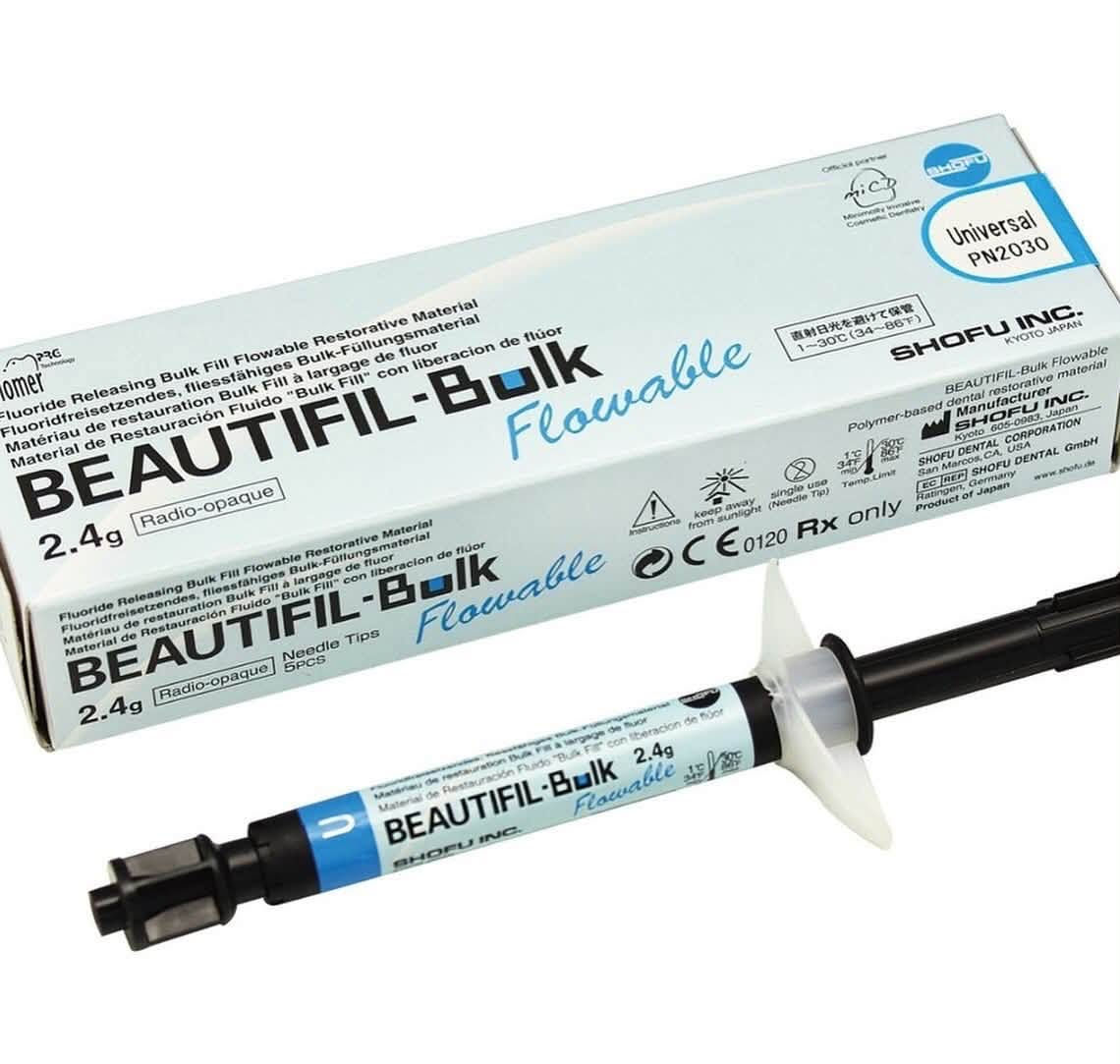 Beautifil® Bulk Flowable
• تطبيق سريع بعمق أكبر لتقليل وقت العمل.
• انسيابية متوازنة للوصول إلى جميع زوايا التحضير.
• مقاومة عالية للتآكل والانكماش.
• تقنية Giomer لإطلاق وإعادة شحن الفلورايد للمساهمة في حماية السن 

للحجز والاستفسار مراسلة الصفحة


**إذا كنت صاحب هذا الإعلان وتريد حذفه لأي سبب، رجاءا أرسل رسالة إلى الدعم الفني**