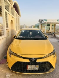 كورلا للبيع فقط فئه LE تبديل فقط بنيد سياره كامله منضومه غاز حادثه بني...
