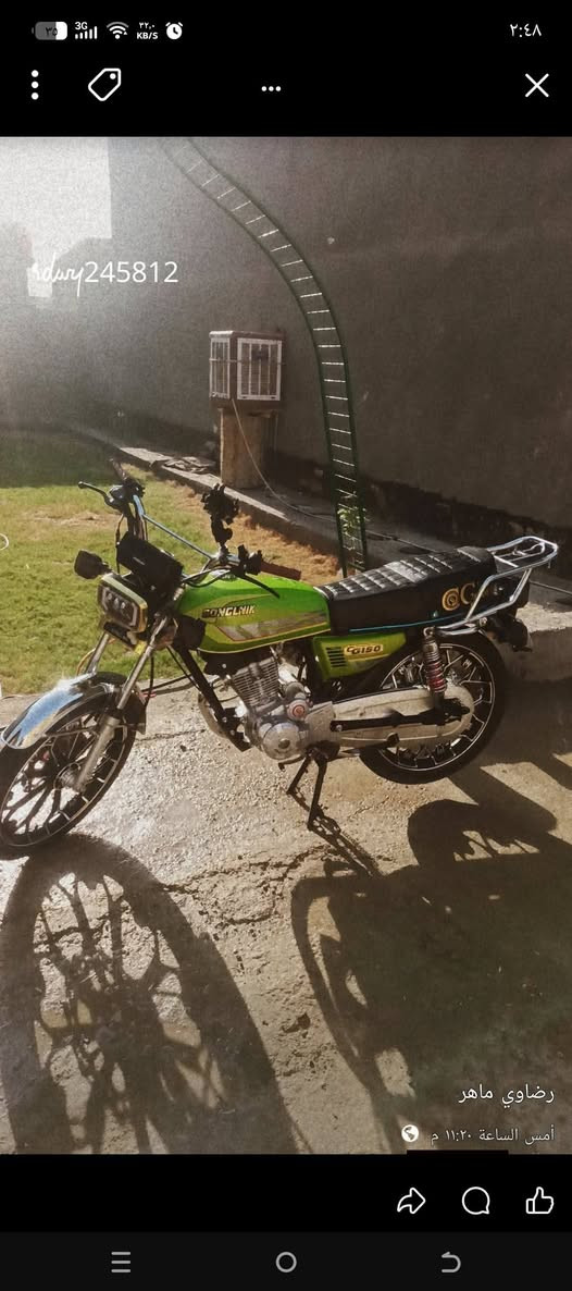 دراجه سيفان 2025نضيفه كفاله من كلشي محرك نضيف برغي ما مفتوح بيه كهربائيات شغاله تشتغل بصمه عن بعد مكان بابل الحمزه الغربي سعر 750وبيه مجال 
رقم. ***********
