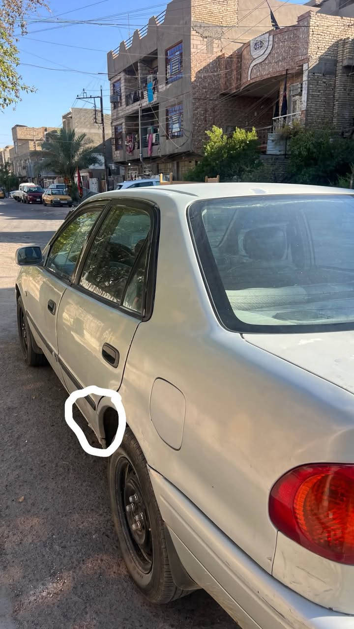 السلام عليكم
للبيع كورلا موديل 2000 بأسمي مكينة 1800
السيارة جاهزة تبريد شغال 
مصبوغة حزام توجد خياسات بالبابين الورى حسب ما مبين بالصور  
السعر 53 ورقة وبيها مجال تلفون *********** يوجد واتساب
