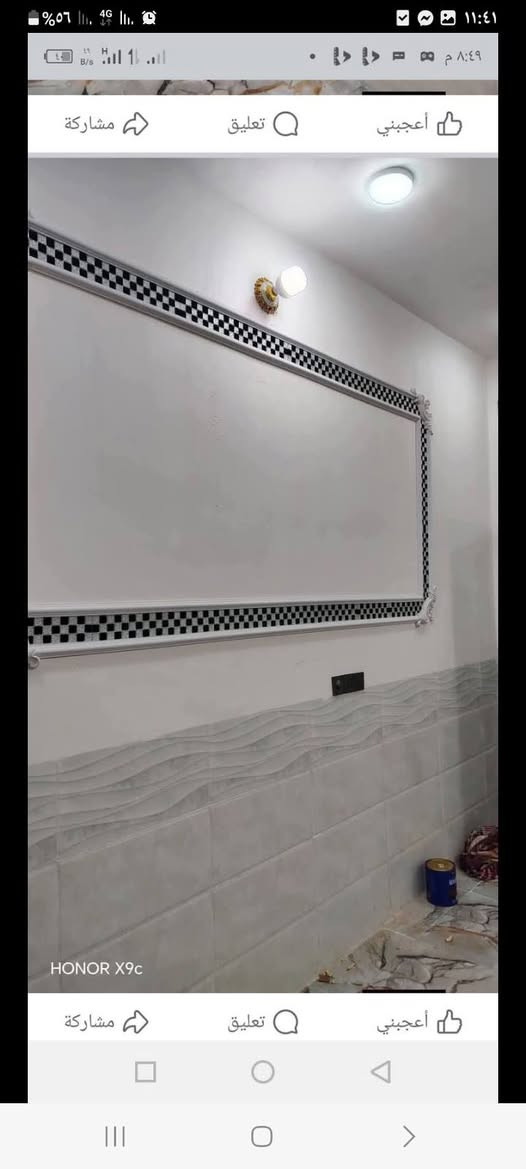 ١٠٠متر غرفه وصاله ومطبخ وحمامات وستقبال وحمامات داخليه وخارجيه العنوان نجف الاشرف مقابيل قريه القدير عمود ٢٨٢مقابل مكتب التساهل ***********اتساب النجف, العراق
