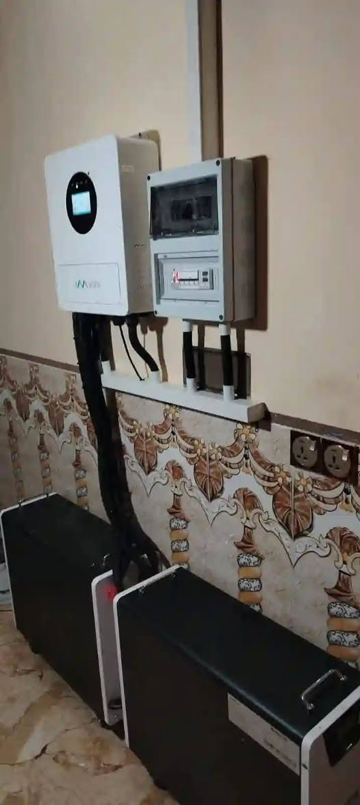 تم بحمد الله تنصيب منظومة طاقة شمسية من كوادرنا شركة قوة الشمس للطاقة الشمسية
للأستفسار الاتصال على الارقام***********

يوجد نقد

ويوجد أقساط ع ماستر كارد الرافدين حصرا

ضمانات

ضمان البطاريه ٥ سنوات

ضمان انفيرتر ٢ سنه

ضمان الالواح ١٥ سنه
متواجدين للعمل في جميع محافظات العراق
