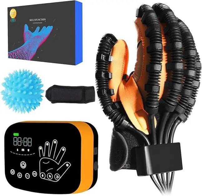 هذا قفاز تدريب روبوتي (Robot Training Glove) مصمم للمساعدة في إعادة تأهيل وظائف اليد. 
يستخدم لإعادة التأهيل بعد السكتات الدماغية أو لمشاكل حركة اليد الأخرى.
يساعد في تحسين توتر العضلات ومنع ضمورها.
يعمل ببطارية قابلة للشحن عبر USB.
مناسب للاستخدام المنزلي.
متوفر توصيل جميع المحفظات 
***********
سعر 65
