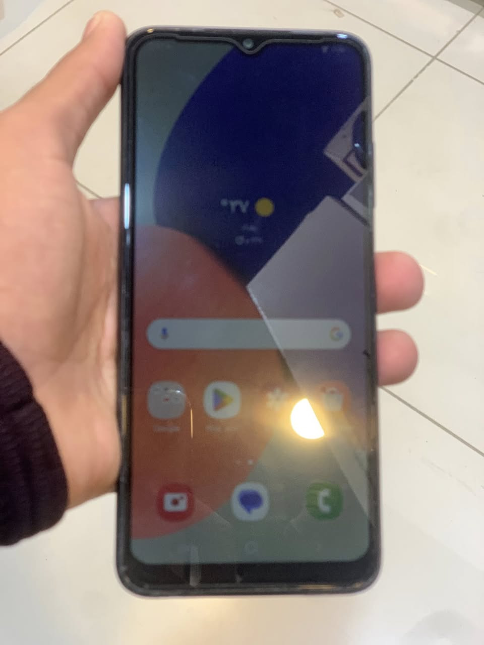 سلام عليكم مبايل A12 لمبايل جديد بدل شاشة صلبة كلة شغال ذاكرة 128 سعر خاص ولعنوان  كوت داموك لرقم ***********
