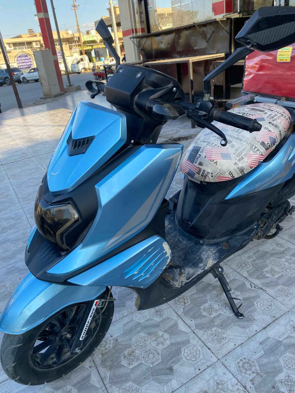 سلام عليكم دراجه للبيع نظيف مكينه وكشر بلاد شاشه الكتروني كهربائيات كامل مابي اي مشكله السعر 525 وبي مجاال الاستفسار ***********
