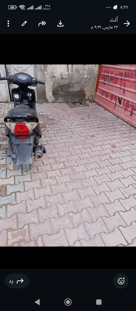 سلام عليكم.دراجه ثعلب جديده حلوه ما بيه نقص مكان كرنه بني منصور سعر400 رقم هاتف ***********
