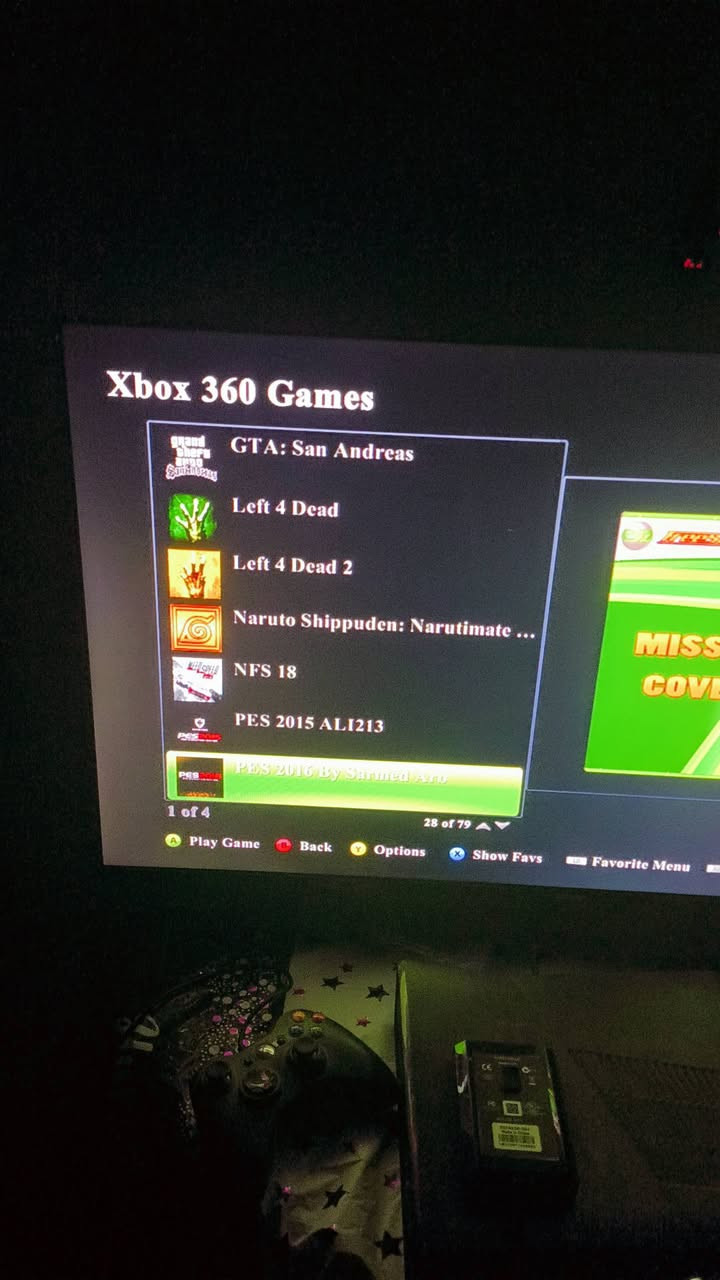 سلام عليكم Xbox 360 نضافة 90% كامل ملحقات جوستكات ثنين + هارد 80 لعبة
+ هارد ثاني 235 لعبة + 35 قرص والالعاب كلهن قويات السعر 150 عنوان بغداد الحرية


**إذا كنت صاحب هذا الإعلان وتريد حذفه لأي سبب، رجاءا أرسل رسالة إلى الدعم الفني**