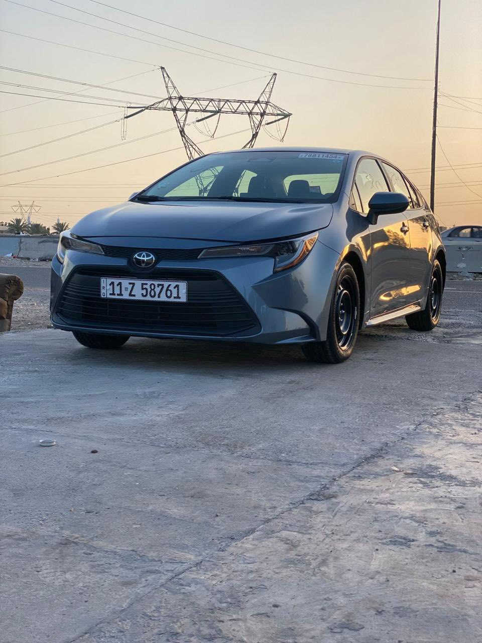 للبيع تويوتا كورلا 2024 بدون حادث بدون شخط بدون بارد وارد امريكي ماشيه 12 الف مكينه 2000 السياره داخله تقرير تعمل وتسير 
من امريكا 
شاشه جبيره 
زنون 
كاربلي 
مواصفات الLe الستندر معروفه 
السعر 168 وبيها مجال 
مكاني بغداد 
الهاتف ‭0770 887 2144‬
