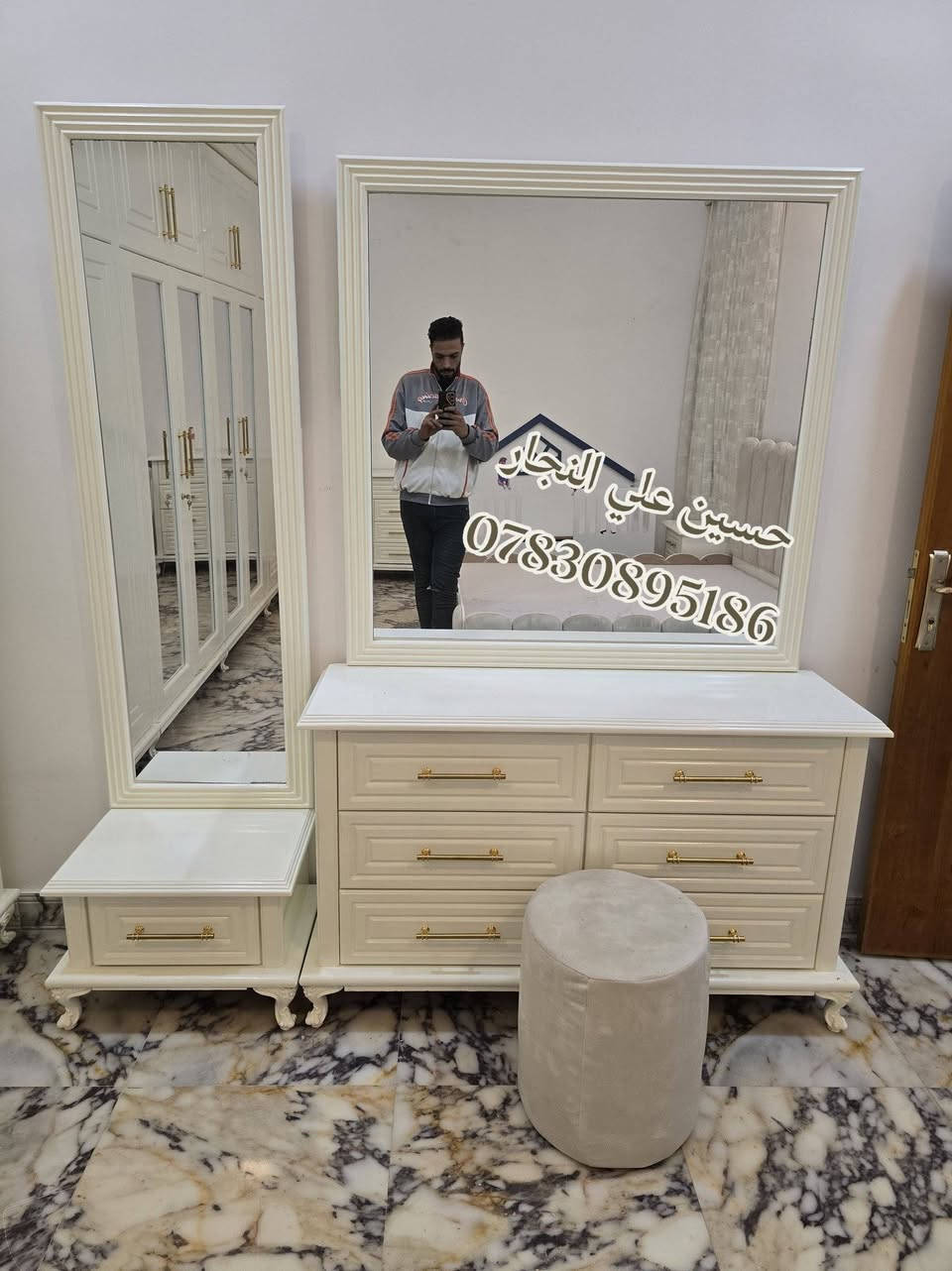 آلَهـم صـلَ عــلَى مــحــمــد وآلَ مــحــمــد
تم نصب غرفه الاخ. سماعيل . (الف مبروك) 🩷🩵🩷
زبائننا الأعزاء يستمر معمل (حسين علي النجار)
 بتقديم كل ماهو حديث ومميز 
من حيث الاناقة والمتانة
ومن أفضل انواع الخشب 
بأصباغ حراريه درجة اولى وجميع الالوان
يوجد توصيل لكافه المحافظات
الاستفسار. ***********.. واتساب.
