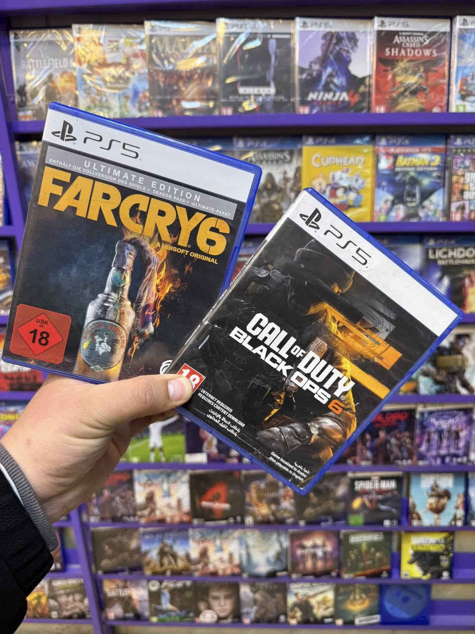 سلام عليكم
متوفر بيع و امراوس اقراص بلي ستيشن 5 وبلي 4 
كربلاء سيف سعد شارع سيد الاسعار 
للستفسار ***********
