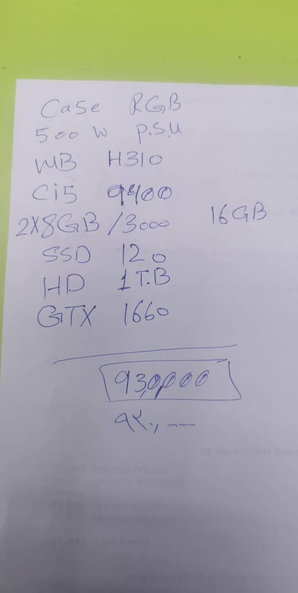 سلام عليكم عندي هاي التجميعه للبيع وياها شاشه فلبس 1080p 144hz وماوس كلوريس مودل o وups 850 بس بطاريته يرادلهن تبديل والماوس الكلك ايسر تعبان بي رايدهن كلهن ب 435 توصيل ماعندي


**إذا كنت صاحب هذا الإعلان وتريد حذفه لأي سبب، رجاءا أرسل رسالة إلى الدعم الفني**