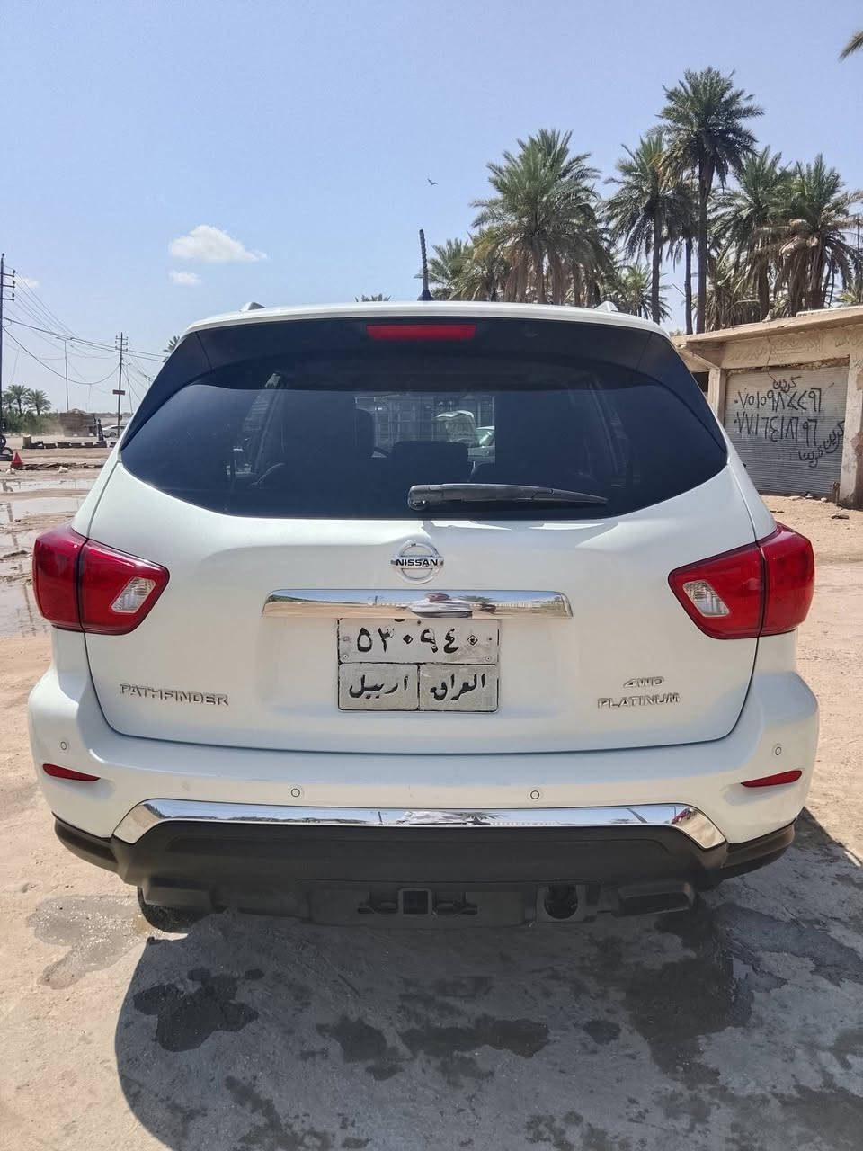 السلام عليكم نيسان موديل 2018 وارد امريكي بيه قطعتين فقط فول موصفات 
رقم اربيل مكاني بغداد المحمودية السعر 110 قفل رقم الهاتف ***********
