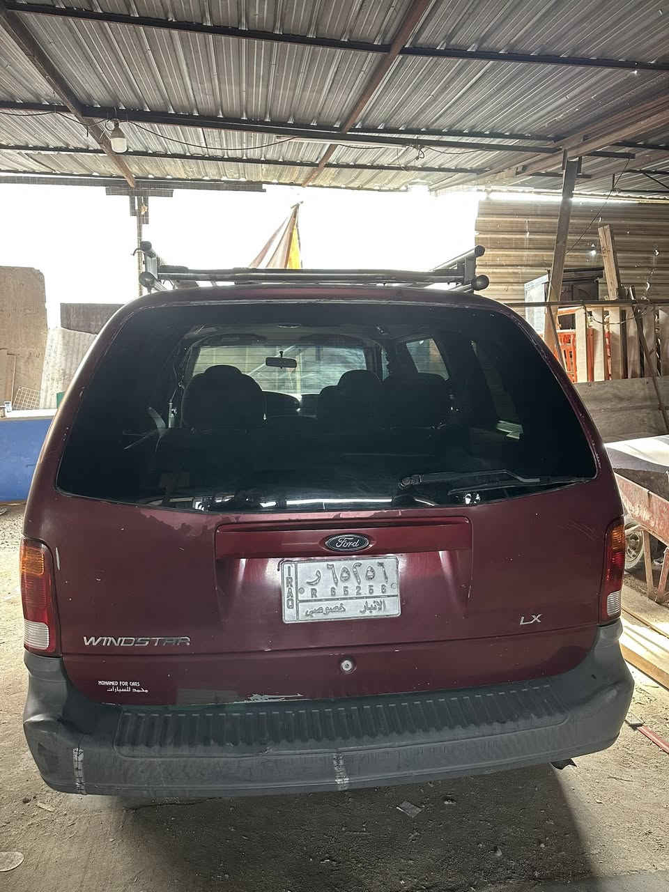 فورد ويند ستار 2002
6 سلندر 
سعه المحرك 3.6 
أوتوماتيك 
بانزين 
وارد أمريكي 
لوحه السياره الانبار خصوصي 
مقاعد السياره 7 
لون المقاعد رصاصي 
من دون اي قطعه صبغ 
رقم الهاتف:  ***********

