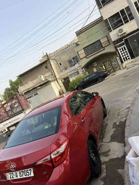 للبيع كورلا موديل 2018 رقم أربيل السيارة خير من الله السعر 145 وبيها مجال 
مواصفات  LE  
شاشه 
تحكم استيرن 
كامره 
رادار 
حادثها الجاملغ الامامي الايمن مبدل بلادي بدون ايرباك وبيها ربع البنيد من اليمين بدون يرباك 

مكان السياره بغداد الصليخ /  ***********
