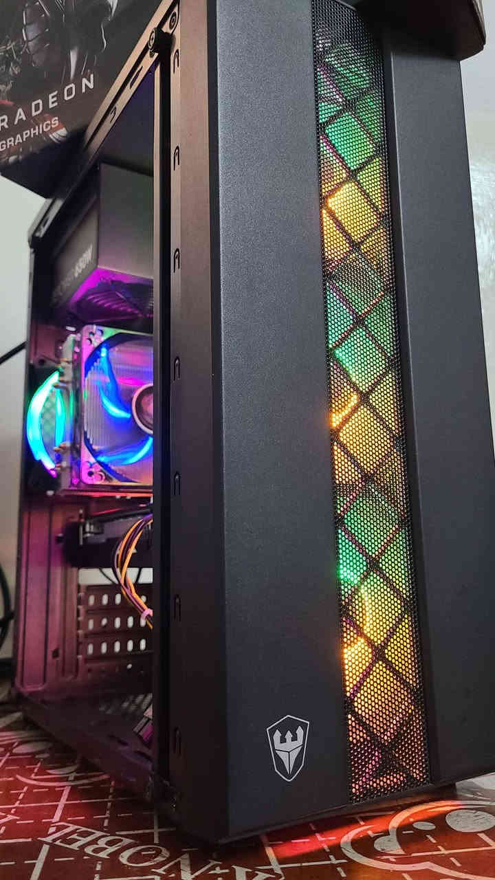 السلام عليكم كيس فقط للبيع :

CPU : Ryzen 3 3100

Cooler Deepcool 120ML RGB

M.B B450M Maxsun

RAM 16GB DDR4 Samsung

GPU : RX 580 8GB Maxsun
كرت ضخم تبريده ممتاز ووياه كارتونته

Storage : SSD 128GB + HDD 500GB WD

PSU 650W Thermaltake

CASE Fantech + 4FANS RGB

الملاحظات : الحرارة ممتازة متعبر الخمسينات

النظافة عالية جدآ Like New 

السعر 360 ألف ثابت

مكاني موصل متوفر توصيل لجميع المحافظات ❤️

للتواصل : *********** موصل, نينوى
