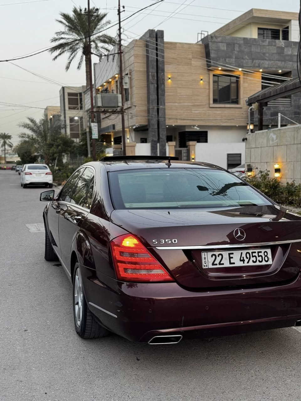 مارسدس S 350
خليجي وكالة باج گير 2011 
داخل حمصي 
كفالة عدى الدعاميات 
صفر مسج 
صدر جديد 
تبريد جديد 
رقم جديد بأسمي 
مكاني بغداد حي العدل 
ماشية 143 مايل 
***********
