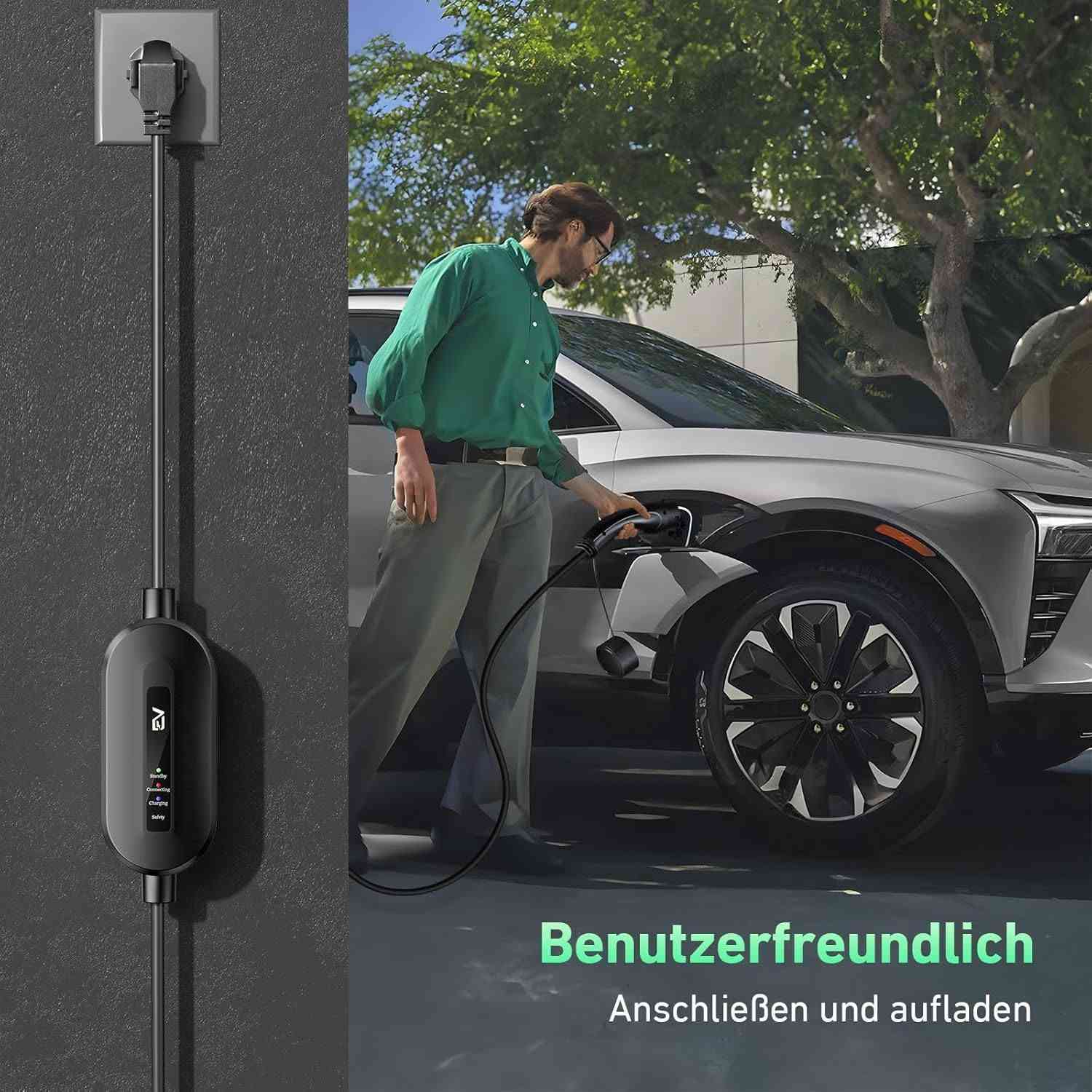 شاحن سيارات كهربائية محمول (Portable EV Charger) من نوع Type 2 وبقوة 3.7 كيلوواط (3.7kW)، ويتميز بطول كابل ضخم يصل إلى 15 متراً!
​طول الكابل (15 متر) يعتبر ميزة تنافسية خارقة لأن معظم الشواحن تأتي بكابلات قصيرة (5 أو 7 أمتار)، وهذا يحل مشكلة ركن السيارة بعيداً عن القابس المنزلي تماماً.
​
​🔌 اشحن سيارتك الكهربائية من البيت بكل راحة وبدون تقييد! ⚡🚗
​لكل أصحاب السيارات الكهربائية والهجينة (Hybrid) الذين يعانون من قصر كابلات الشحن أو صعوبة الوصول إلى قابس الكهرباء.. متوفر الآن الشاحن المنزلي المحمول الذكي والأكثر مرونة، بمواصفات عالمية واعتمادية عالية!
​لماذا هذا الشاحن هو الحل المثالي لك؟
​كابل خارق بطول 15 متراً: انسَ تماماً مشكلة مكان ركن السيارة! الطول الإضافي يمنحك حرية كاملة لشحن سيارتك حتى لو كان القابس في الداخل والسيارة في الكراج الخارجي أو الحديقة.
​قوة شحن 3.7kW ذكية: يوفر شحناً مستقراً وآمناً على ضفيرة السيارة وبطارياتها، ويعمل مباشرة على القابس المنزلي الاعتيادي (Schuko Plug) دون الحاجة لتمديدات معقدة.
​منفذ عالمي Type 2 (IEC 62196-2): متوافق تماماً مع أغلب السيارات الكهربائية والهجينة الحديثة (الأوروبية، الآسيوية، والعديد من السيارات المستوردة).
​مؤشرات LED ذكية للمتابعة: شاشة المؤشرات توضح لك حالة الشحن بوضوح (الاستعداد Standby، التوصيل Connecting، الشحن الجاري Charging، وأنظمة الأمان Safety).
​أنظمة حماية متكاملة: حماية مدمجة ضد ارتفاع الجهد، التماس الكهربائي، السخونة المفرطة، والتسريب الأرضي لضمان سلامة منزلك وسيارتك.
​📦 الملحقات الكاملة المرفقة :
​حقيبة حمل متينة ومقاومة للماء لتخزين الشاحن في صندوق السيارة بسهولة.
​قاعدة تثبيت جدارية مع البراغي الخاصة بها لتعليق الشاحن بشكل منظم.
​
​💰 السعر: ٦٥
التوصيل متوفر لكافة المحافظات 🚗


**إذا كنت صاحب هذا الإعلان وتريد حذفه لأي سبب، رجاءا أرسل رسالة إلى الدعم الفني**