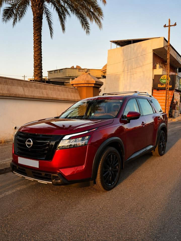 للبيع | NISSAN PATHFINDER PLATINUM
أعلى فئة (Full Option)

🔴 اللون: أحمر
📅 الموديل: 2023
📍 رقم أربيل (جاهزة)
⛽ المحرك: 6 سلندر (3.5L)
📏 العداد: 55,000 كم فقط
🔢 رقم الشاصي (VIN): 5N1DR3DH6PC235600

🔹 الضرر:
شبر فقط في البونيد مصبوغ، كما هو موضح بالصور.
صور الحادث ورقم الشاصي 

⭐ المواصفات (PLATINUM):
✅ فتحة سقف بانوراما
✅ داخلية مشمشي مطعمة بالأسود
✅ سقف أسود
✅ Head-Up Display (داتا شو)
✅ عدادات رقمية
✅ خمس كاميرات (360°)
✅ تشغيل بالبصمة
✅ بصمة لجميع الأبواب
✅ تشغيل عن بُعد
✅ مقاعد أمامية مبردة ومدفأة
✅ تدفئة للمقاعد الخلفية
✅ تدفئة للمقود
✅ مقاعد كهربائية مع ذاكرة
✅ رادار أمامي
✅ رادارات جانبية
✅ رادار خلفي
✅ حساسات أمامية وخلفية
✅ شاشة كبيرة
✅ نظام مانع الانزلاق
✅ مثبت سرعة ذكي (Adaptive Cruise Control)
✅ فرامل إلكترونية (Electronic Parking Brake)
✅ Auto Hold
✅ أوضاع القيادة: ECO / NORMAL / SPORT
✅ باب صندوق كهربائي
✅ مقاعد VIP
✅ 7 مقاعد
✅ نظام صوت BOSE
✅ Apple CarPlay و Android Auto
✅ وباقي مواصفات فئة PLATINUM المعروفة.

📍 مكان السيارة: كركوك
✔️ السيارة بحالة ممتازة جداً، ولا يوجد فيها أي نقص، جاهزة للفحص في أي مكان.

📞 للاتصال والاستفسار:
***********
