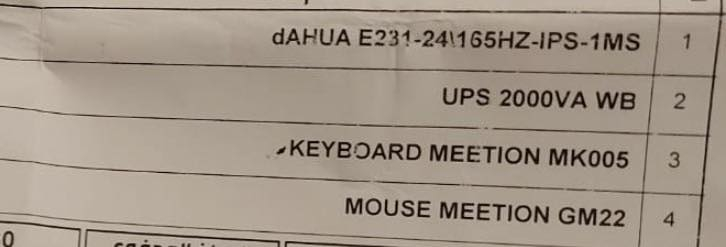 تجميعه حلوه وقويه ونظيفه استعمالهه بسيط ونتركت وسبب البيع محتاج فلوس نظافتهه 95‎%‎
مراصفاتهه 

Ci512400F
H610M-K
RAM16G 3200HZ WOLF RGB CL-18 
RTX3060 ASUS DUAL 12G
SSD 2 TB MASS SAYAL III
SSD 1  TP WOLF SATA
P650W AZZA BRONZ 
CASE GAMDES TALOS  M1 

شاشه 
dAHUA  E231-24\ 165HZ-IPS-1MS
KEYBOARD MEETION MK 005
MAUSE  MEETION GM22

تواصل واتس او اتصل والخاص مفتوح 
***********
بغداد المشتل
