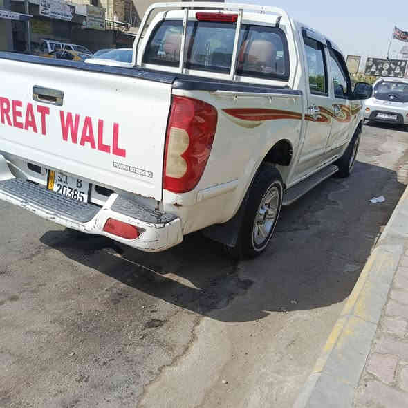 بيك اب كريت وول 2013  
رقم بغداد انكليزي 
السعر 75 $ ورقة 
كير محور اوتوماتك
مكانها بغداد الكرخ 
هاتف ***********
